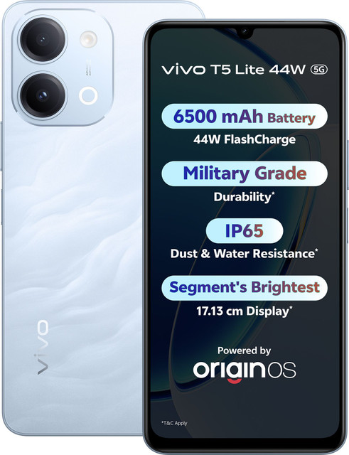 vivo T5 Lite 44W 5G (Wave Blue, 64 GB)(4 GB RAM)