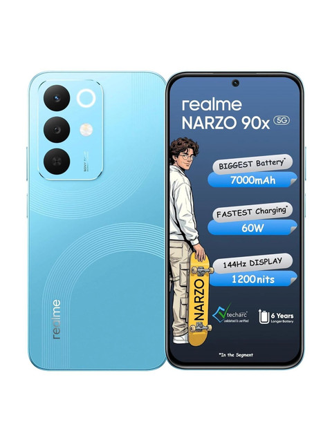 realme Narzo 90x 5G (Aqua Blue, 128 GB)(8 GB RAM)