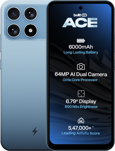 BOLTT ACE 5G (Sky Blue, 64 GB)(4 GB RAM)
