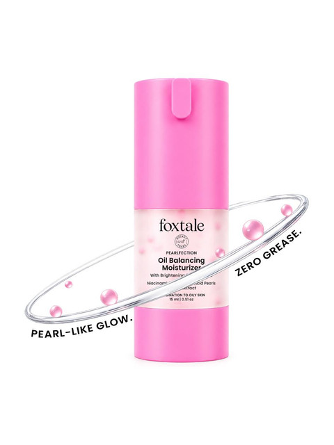 Foxtale Oil Balancing Moisturizer for Oily Skin, Niacinamide | Lightweight & Non-Greasy(15&hellip;