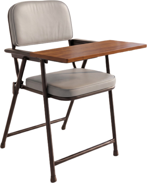 FURNIMAX Folding Study Chair With Cushion & Adjustable Writing Pad Fabric Study&hellip;
