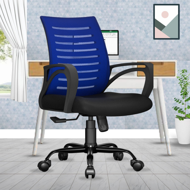 beaatho Verona Mid Back Sturdy Metal Base Nylon Mesh Revolving Mesh Office&hellip;
