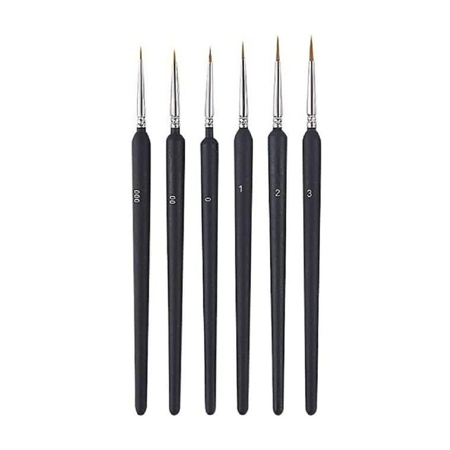BM RETAIL 6 PCS Detailing Paint Brushes Set for Fine Detailing Round&hellip;