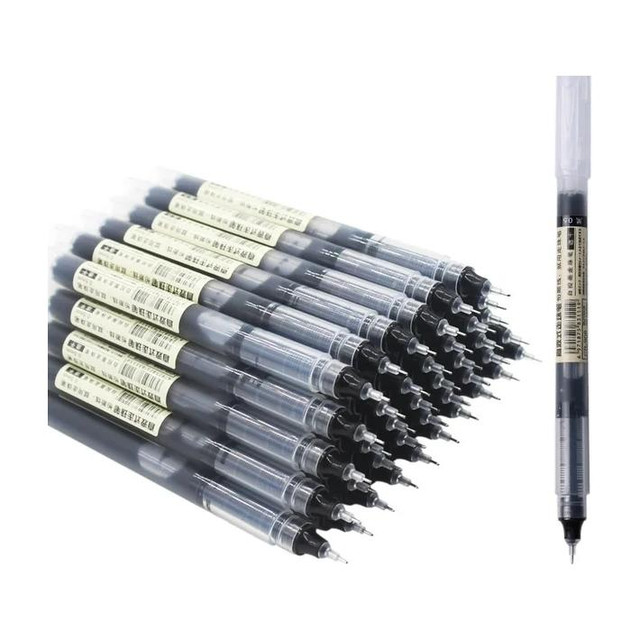 HARDSOSH'S COUTURE Fine Roller Gel Pen 0.5mm Large Capacity Straight Liquid Gel&hellip;