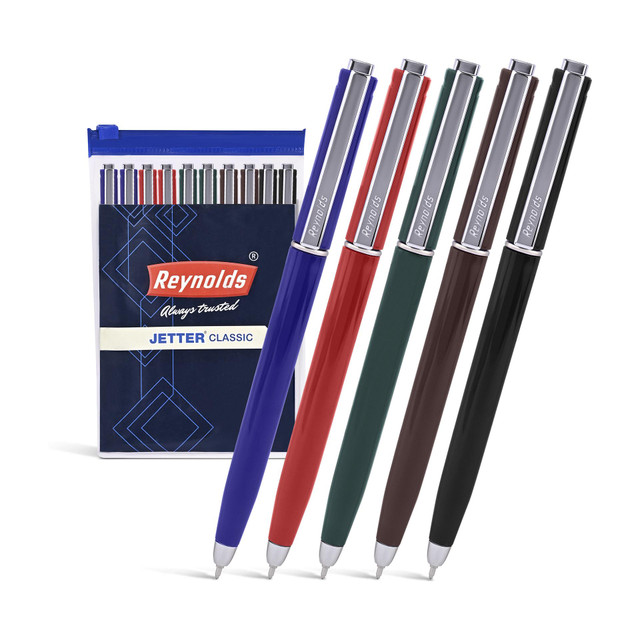 Reynolds Jetter Ball Pen(Pack of 10, Ink Color - Blue)