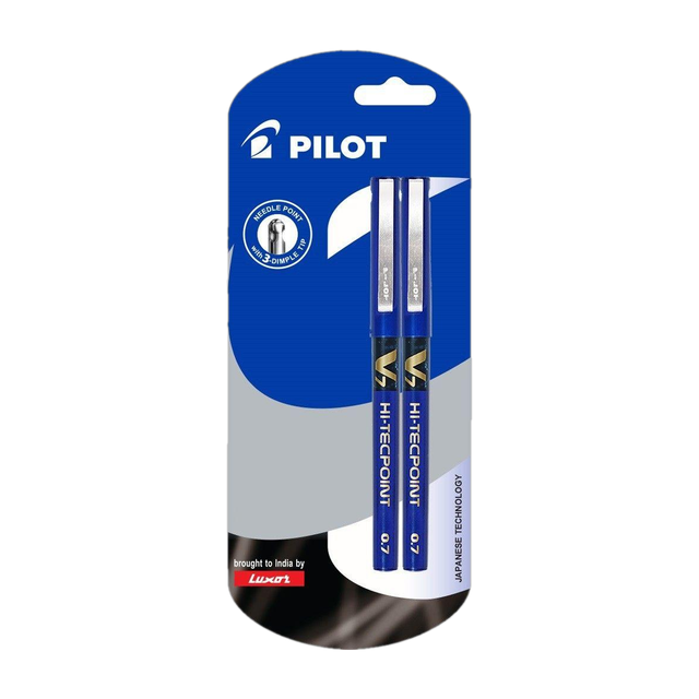 PILOT V7 Roller Ball Pen(Pack of 2)