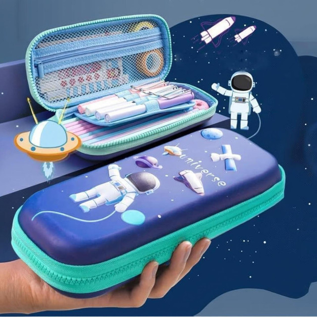 Mira Farmcraft 3D Space Cover Designer Pencil Pouch Compass with Compartments for&hellip;