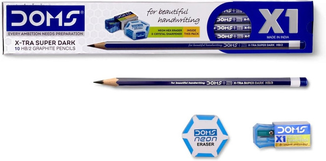 DOMS X1 Pencil(Set of 2, Multicolor)