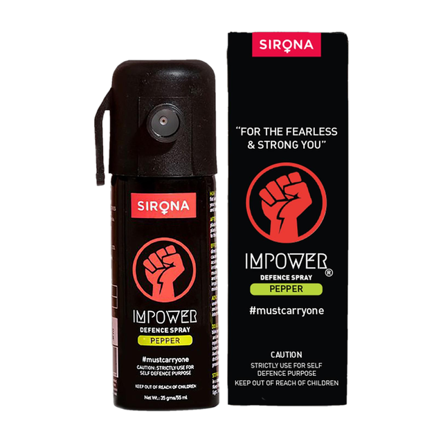 IMPOWER Impower Black Pepper Self-Defence Spray, 12 Ft Range, Pocket Size, One-Hand&hellip;