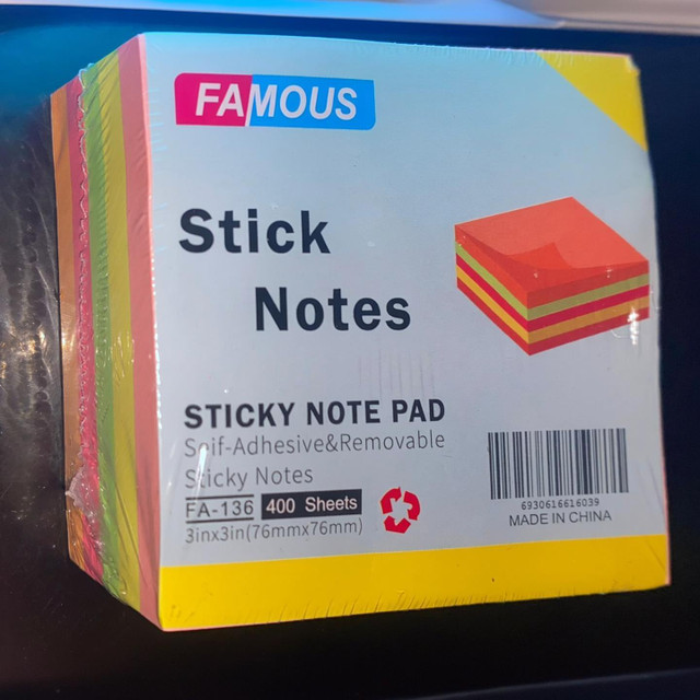 we ensign 400 STICKY NOTES PAD CUBE 400 Sheets 3 X 3&hellip;