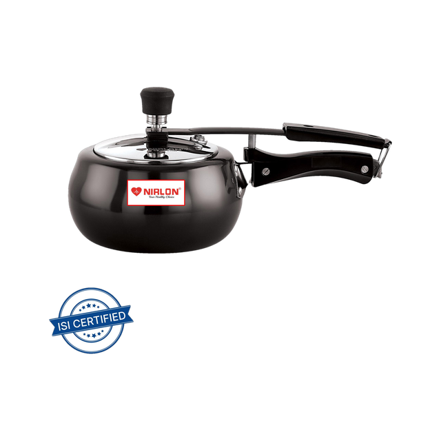 NIRLON Supreme cooker 2 L Inner Lid Induction Bottom Pressure Cooker(Hard Anodized)