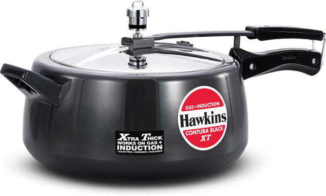 Hawkins Contura Black XT Pressure Cooker (CXT65) 6.5 L Inner Lid Induction&hellip;