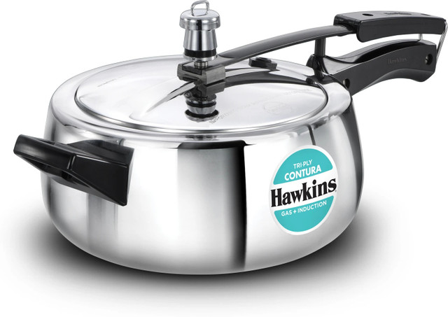 Hawkins Triply Stainless Steel Contura (SSTCO35) 3.5 L Inner Lid Induction Bottom&hellip;