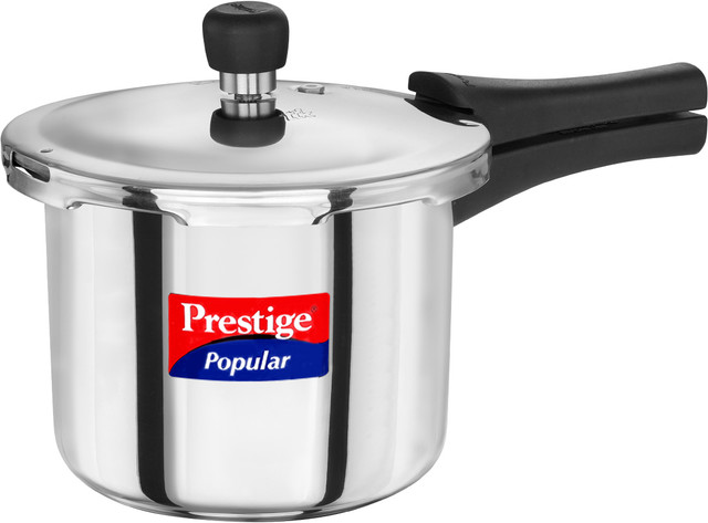 Prestige Stainles steel POPULAR 3 L Outer Lid Pressure Cooker(Stainless Steel)