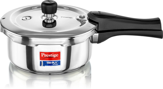 Prestige Svachh Triply 2 L Outer Lid Induction Bottom Pressure Cooker(Stainless Steel)