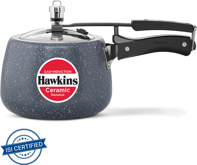 Hawkins Ceramic Nonstick, Granite Contura shaped (ICC30) 3 L Inner Lid Induction&hellip;