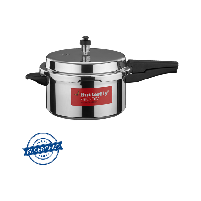 Butterfly Friendly / Friendly Non-IB 5 L Outer Lid Pressure Cooker(Aluminium)