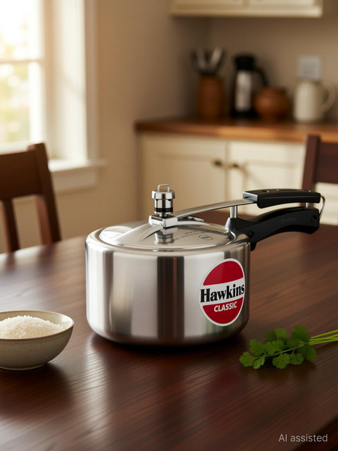 Hawkins Classic Wide (CL3W) 3 L Inner Lid Pressure Cooker(Aluminium)