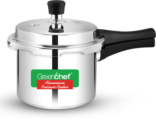 Greenchef Coral 3 L Outer Lid Pressure Cooker(Aluminium)