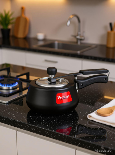 Prestige Svachh Duo Cute 2 L Inner Lid Induction Bottom Pressure Cooker(Hard&hellip;