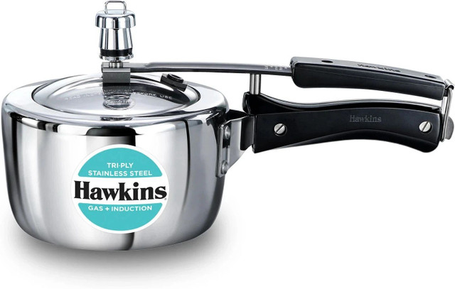 Hawkins Tri-Ply Stainless Steel (HSST15) 1.5 L Inner Lid Induction Bottom Pressure&hellip;
