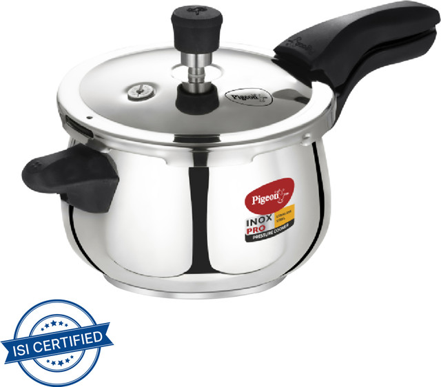 Pigeon Inox Pro and 3 L Outer Lid Induction Bottom Pressure Cooker(Stainless&hellip;