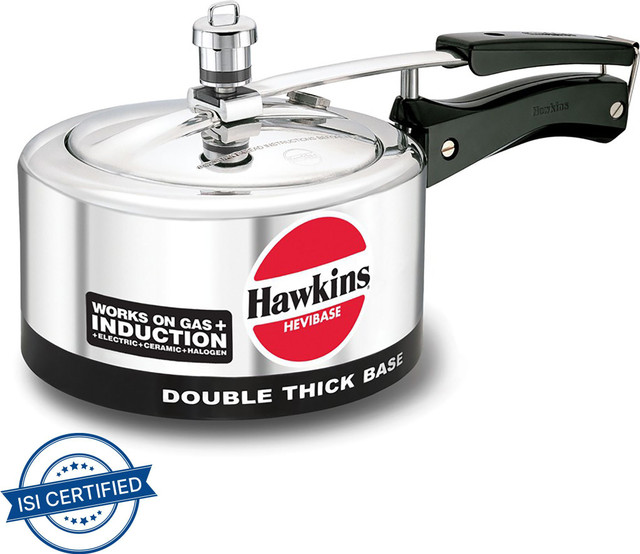 Hawkins HEVIBASE (IH20) 2 L Inner Lid Induction Bottom Pressure Cooker(Aluminium)