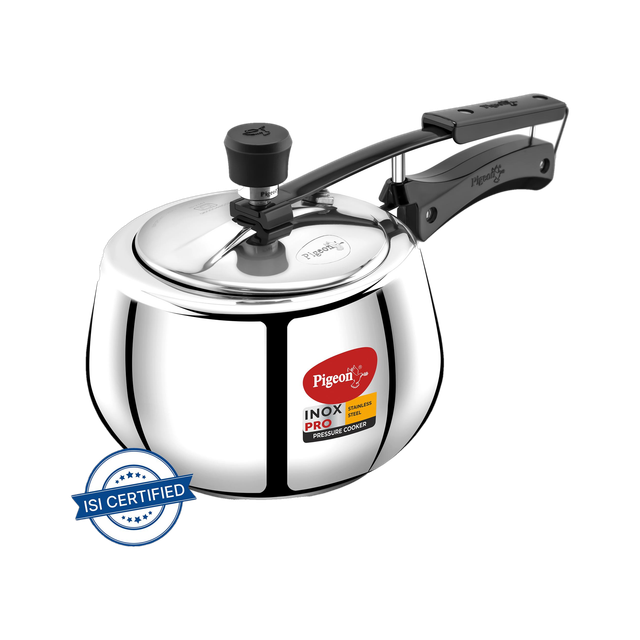 Pigeon Inox Pro and 3 L Inner Lid Induction Bottom Pressure Cooker(Stainless&hellip;