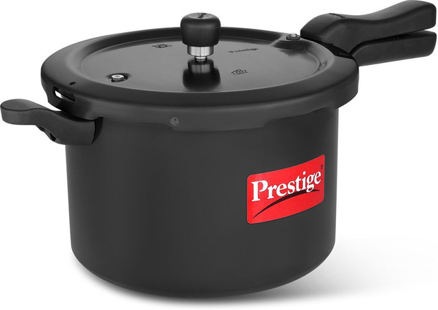 Prestige Svachh Hard Anodised 7.5 L Outer Lid Induction Bottom Pressure Cooker(Hard&hellip;