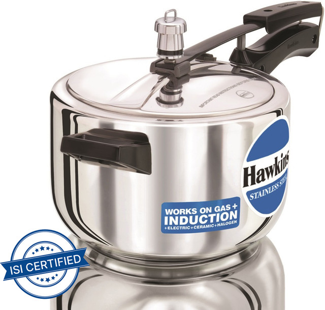 Hawkins (HSS40) 4 L Inner Lid Induction Bottom Pressure Cooker(Stainless Steel)