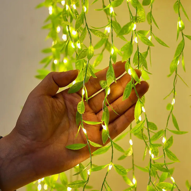 TechPride 200 LEDs 3 m Yellow Flickering String Rice Lights(Pack of 1)