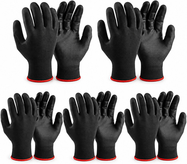 Crown Pharma Nitrile Coated Gloves for Construction, Gardening(5 Pair) Nitrile Safety Gloves(Pack&hellip;
