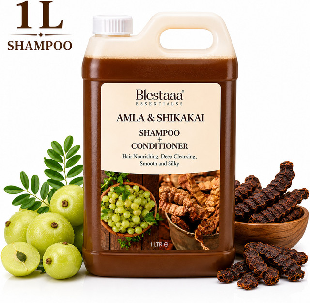 blestaaa essentialss Natural AMLA & shikakai Juice Cleanser Hair Shampoo.(2 L)