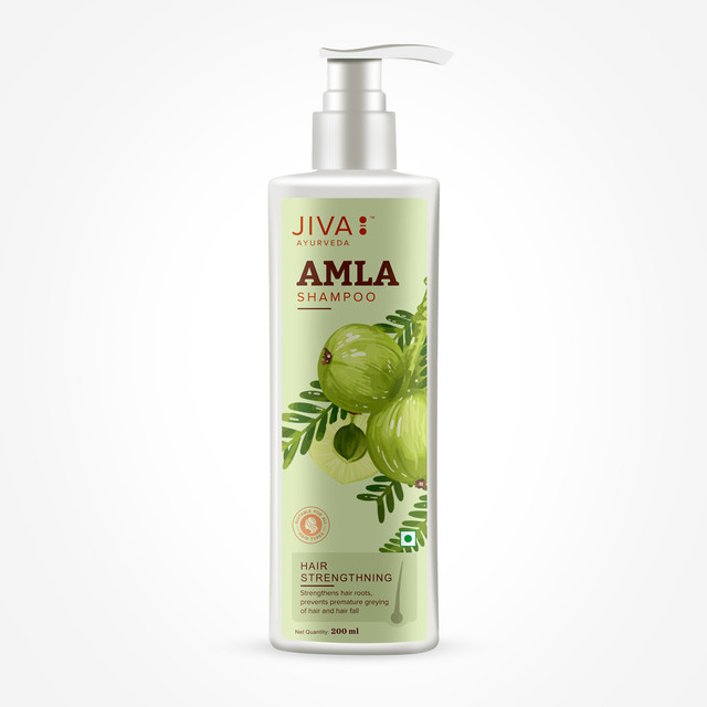 JIVA AYURVEDA Amla Shampoo - Ayurvedic Shampoo For Preventing Hairfall & Breakage&hellip;