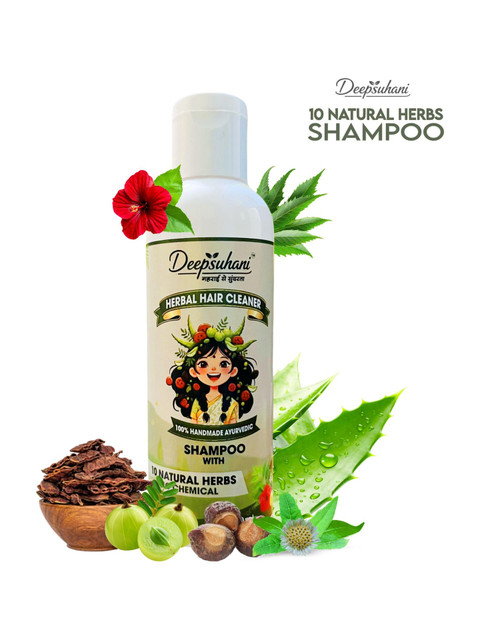 deepsuhani Ayurvedic Shampoo 10 Herbs Natural Hair Cleaner(100 ml)