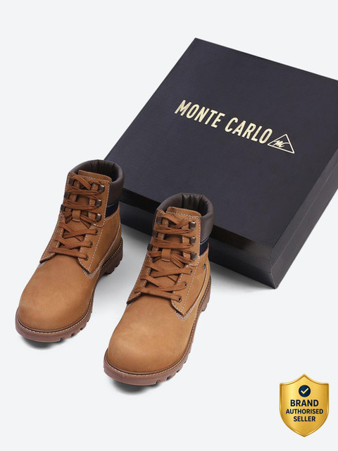 MONTE CARLO Boots For Men(Tan , 9)