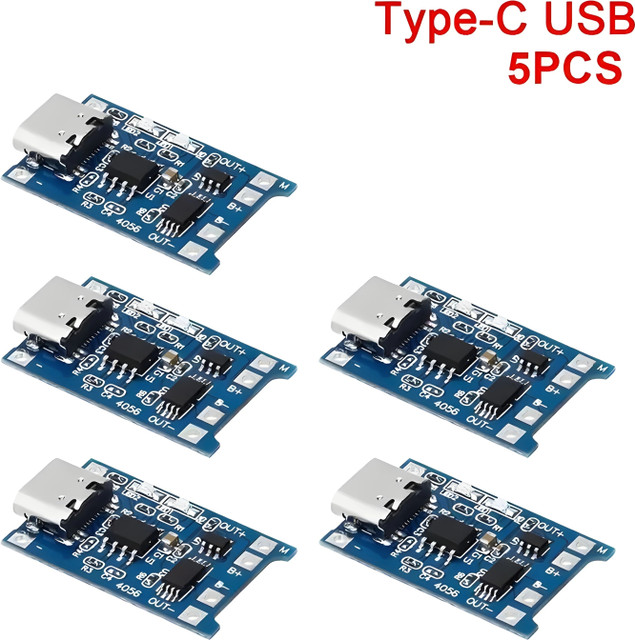 Robo Ocean Charging Module (TP4056) Type C [Pack of 5] 1A Li-Ion&hellip;