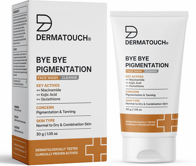 Dermatouch Bye Bye Pigmentation Niacinamide, Kojic Acid, & Glutathione Face Wash(30 g)