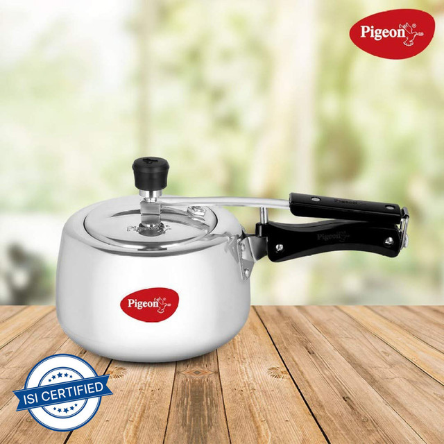 Pigeon MILA 19001081 3 L Inner Lid Induction Bottom Pressure Cooker(Aluminium)