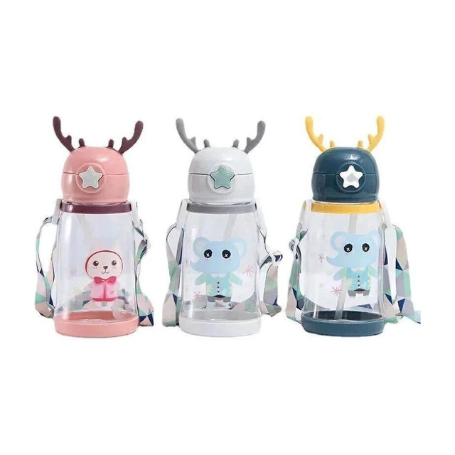 ARNAH TREASURE Rabbit Kids Water Bottle 650 ml Water Bottles(Set of 3,&hellip;