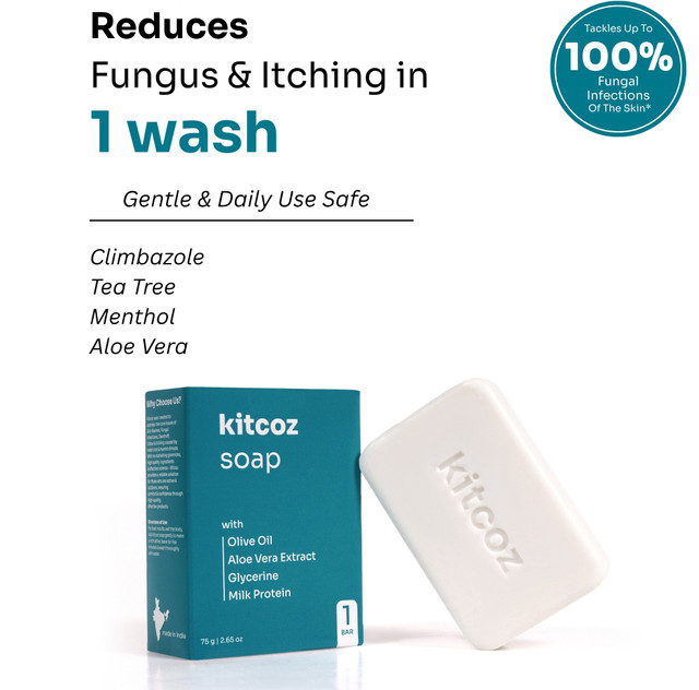 Kitcoz Anti Fungal & Anti Itching Soap With Tea Tree Oil For&hellip;
