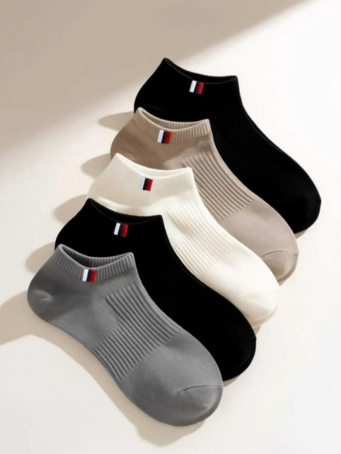 HICODE Men & Women Self Design Ankle Length(Pack of 5)