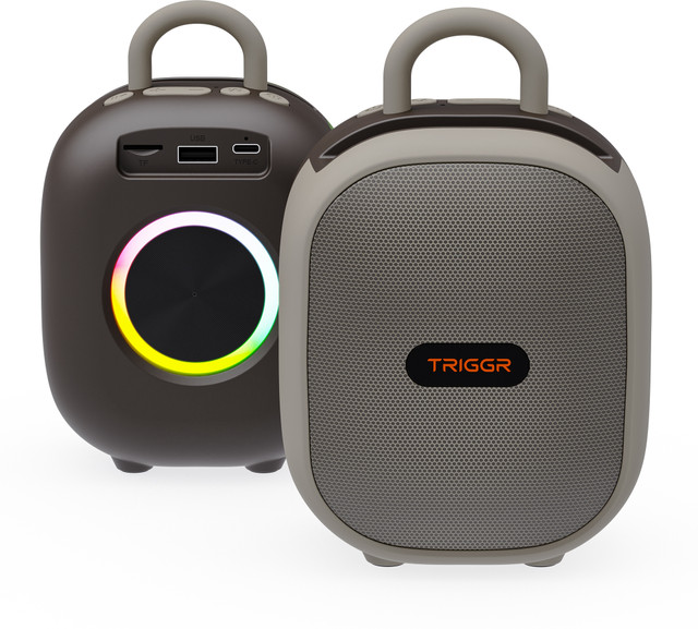 TRIGGR Roar 12 Portable BT, V5.3, FM Mode, Rubber Finish, 8 Hr&hellip;