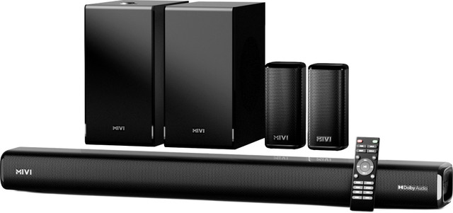 Mivi Fort Sonic 900 Soundbar, Dual Subwoofers, Dolby Audio, 5.2 Channel 900&hellip;