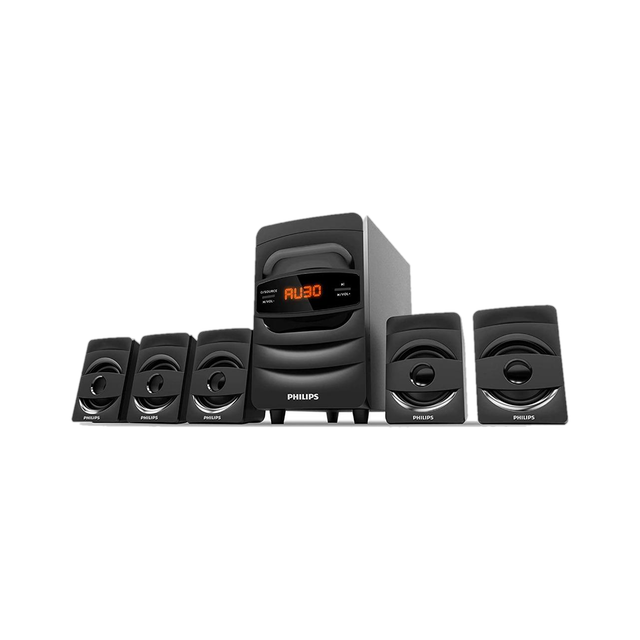 PHILIPS SPA5128B/94 40 W Bluetooth Soundbar(Black, 5.1 Channel)