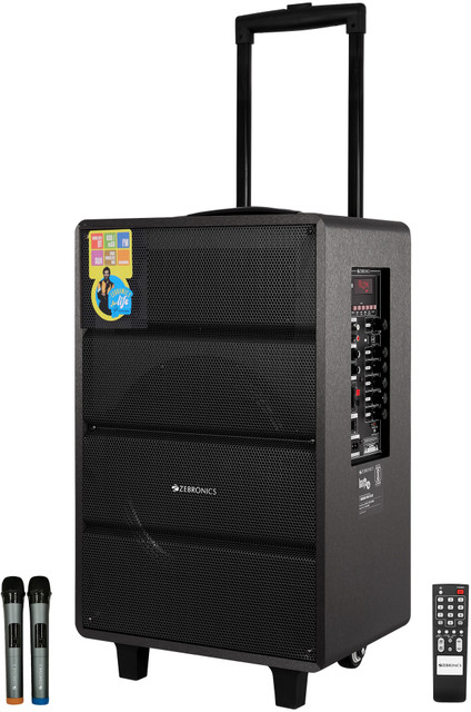 ZEBRONICS Zeb-Monster pro 2X12L2(Banjo),LED display, Wireless BT with v4.2, wireless mic 80&hellip;
