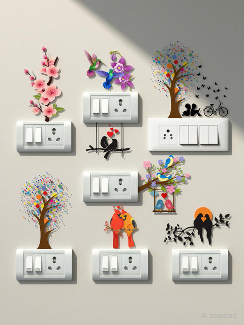 RSB HUB 46 cm Switch Board Sticker & Wall Sticker size 30&hellip;