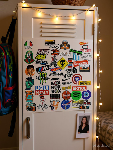 SAMANTA WALA 1.5 inch Racing Sticker for Phone, laptop, Bag, Helment, etc.&hellip;
