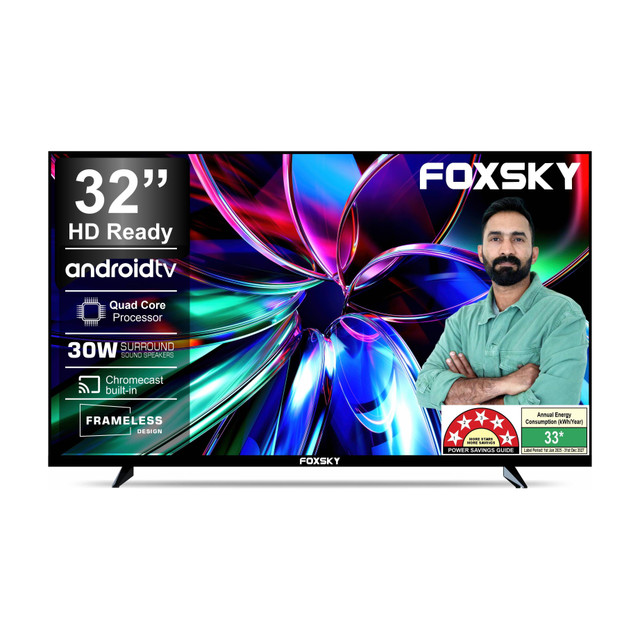 Foxsky 80 cm (32 inch) HD Ready LED Smart Android TV(32 FSELS&hellip;
