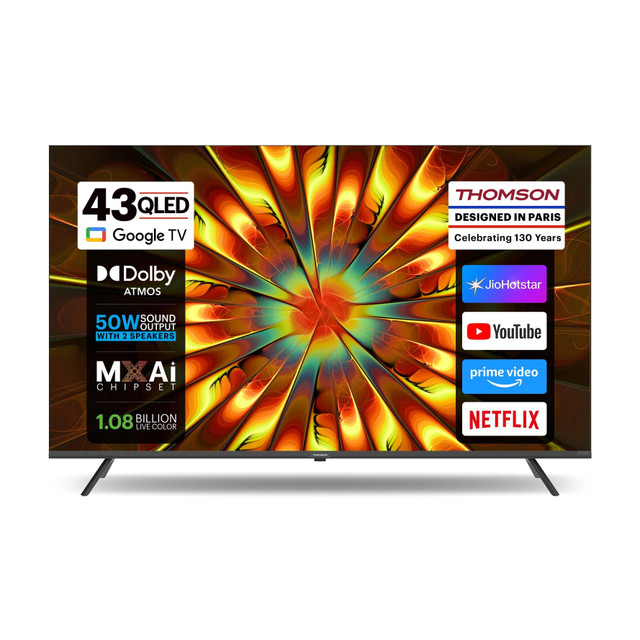 Thomson Phoenix 2025 Edition 108 cm (43 inch) QLED Ultra HD (4K)&hellip;